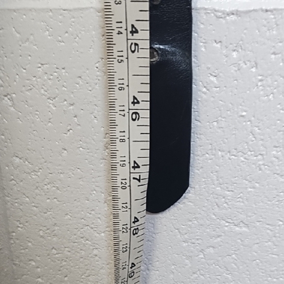 Black Belt Studded Silver Fleur-de-lis Studs & Rhinestones & Encrusted Buckle - Picture 11 of 16